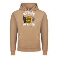 Vintage Coffee kids future police officer policeman Vintage Hoodie - linhVisuals