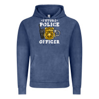 Vintage Denim kids future police officer policeman Vintage Hoodie - linhVisuals