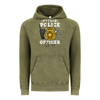 Vintage Olive kids future police officer policeman Vintage Hoodie - linhVisuals