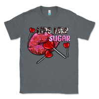 Charcoal Heather lips like sugar olivia Classic Tee - OliviaCreatesArt