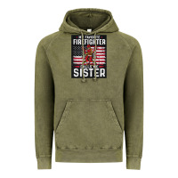 Vintage Olive my favorite firefighter calls me sister. Vintage Hoodie - linhVisuals