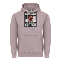 Vintage Zinc my favorite firefighter calls me sister. Vintage Hoodie - linhVisuals