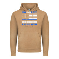 Vintage Camel blue lives matter for police officer Vintage Hoodie - linhVisuals