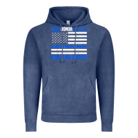 Blue Lives Matter For Police Officer Vintage Hoodie | Teevron