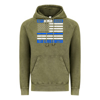 Vintage Olive blue lives matter for police officer Vintage Hoodie - linhVisuals