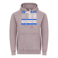 Vintage Zinc blue lives matter for police officer Vintage Hoodie - linhVisuals