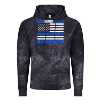 Cloud Black blue lives matter for police officer Vintage Hoodie - linhVisuals