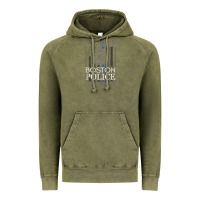 Vintage Olive boston police shirt saint michael police officer prayer Vintage Hoodie - linhVisuals