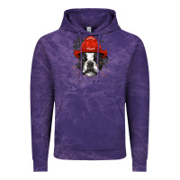 Cloud Purple boston terrier firefighter boston terrier dog lover premium Vintage Hoodie - linhVisuals