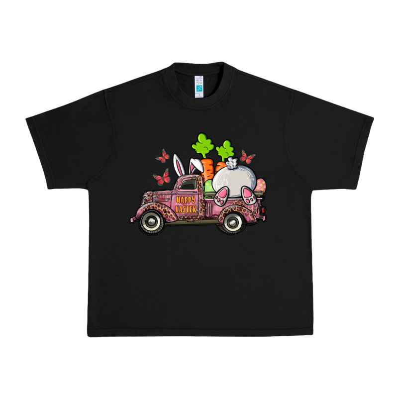 Happy Easter Pink Truck With Bunny Urban Heavy Tee by RanaPortraitStore | Teevron