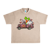 French Oak happy easter pink truck with bunny Urban Heavy Tee - RanaPortraitStore