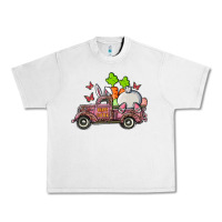 Lunar Rock happy easter pink truck with bunny Urban Heavy Tee - RanaPortraitStore