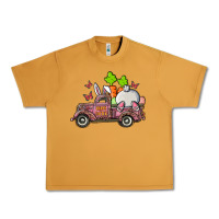 Peanut Butter happy easter pink truck with bunny Urban Heavy Tee - RanaPortraitStore