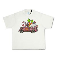 Pistachio happy easter pink truck with bunny Urban Heavy Tee - RanaPortraitStore