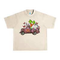 Sandshell happy easter pink truck with bunny Urban Heavy Tee - RanaPortraitStore