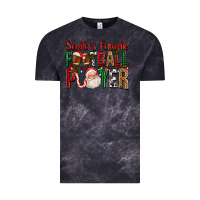 Cloud Black Santa's Favorite Football Player For Christmas Vintage Tee - FaDigitalArtStudio