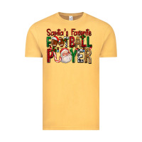 Vintage Mustard Santa's Favorite Football Player For Christmas Vintage Tee - FaDigitalArtStudio