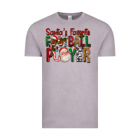Vintage Zinc Santa's Favorite Football Player For Christmas Vintage Tee - FaDigitalArtStudio