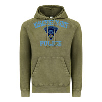 Vintage Olive massachusetts state police Vintage Hoodie - linhVisuals