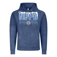 Vintage Denim north pole police department Vintage Hoodie - linhVisuals
