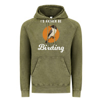 Vintage Olive birding birdwatching eastern phoebe Vintage Hoodie - linhVisuals