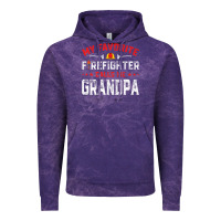 Cloud Purple mens father's day my favorite firefighter calls me grandpa premium Vintage Hoodie - linhVisuals