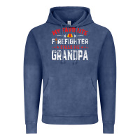 Vintage Denim mens father's day my favorite firefighter calls me grandpa premium Vintage Hoodie - linhVisuals