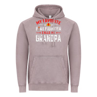 Vintage Zinc mens father's day my favorite firefighter calls me grandpa premium Vintage Hoodie - linhVisuals