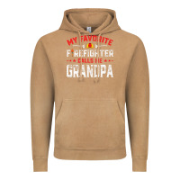 Vintage Camel mens father's day my favorite firefighter calls me grandpa premium Vintage Hoodie - linhVisuals