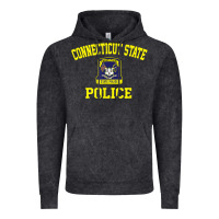 Vintage Black connecticut state police Vintage Hoodie - linhVisuals