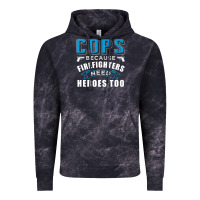 Cloud Black cops because firefighters need heroes too premium Vintage Hoodie - linhVisuals