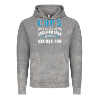 Cloud Rock cops because firefighters need heroes too premium Vintage Hoodie - linhVisuals