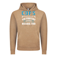 Vintage Coffee cops because firefighters need heroes too premium Vintage Hoodie - linhVisuals