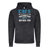 Vintage Black cops because firefighters need heroes too premium Vintage Hoodie - linhVisuals