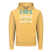 Vintage Mustard cops because firefighters need heroes too premium Vintage Hoodie - linhVisuals