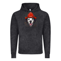 Vintage Black dalmatian firefighter dalmatian dog lover Vintage Hoodie - linhVisuals