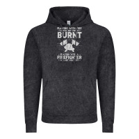 Vintage Black playing with fire will get you burnt fireman firefighter fun Vintage Hoodie - linhVisuals