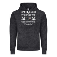 Vintage Black police & firefighter mom, i raised mine fireman mothers day Vintage Hoodie - linhVisuals