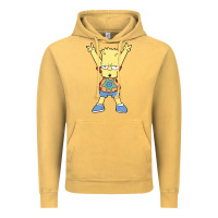 Vintage Mustard groovy bart Vintage Hoodie - linhVisuals