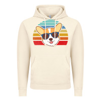 Vintage Artic cool corgi vintage 80s dog lover Vintage Hoodie - linhVisuals
