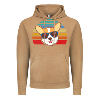 Vintage Camel cool corgi vintage 80s dog lover Vintage Hoodie - linhVisuals