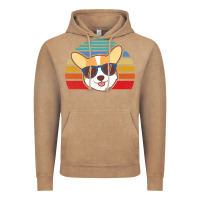 Vintage Coffee cool corgi vintage 80s dog lover Vintage Hoodie - linhVisuals