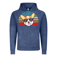 Vintage Denim cool corgi vintage 80s dog lover Vintage Hoodie - linhVisuals
