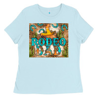 Baby Blue Western Rodeo Dad Tumbler Ladies Tee - BundleAndBundleShop