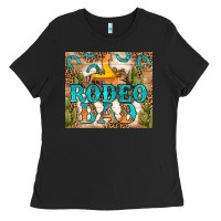 Black Western Rodeo Dad Tumbler Ladies Tee - BundleAndBundleShop