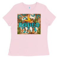 Bubblegum Pink Western Rodeo Dad Tumbler Ladies Tee - BundleAndBundleShop