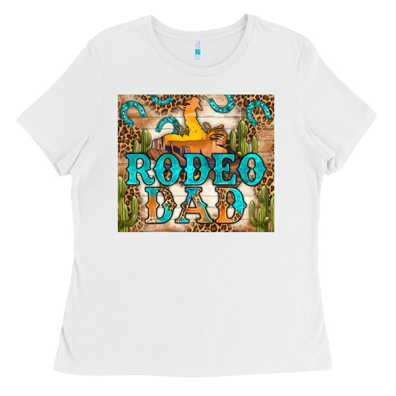 Western Rodeo Dad Tumbler Ladies Tee by BundleAndBundleShop | Teevron