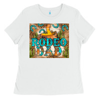 White Western Rodeo Dad Tumbler Ladies Tee - BundleAndBundleShop