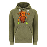 Vintage Olive cool easy cockroach insect halloween Vintage Hoodie - linhVisuals