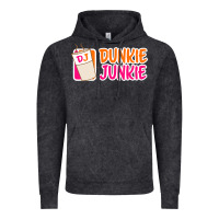 Vintage Black donut coffee lover dunkie junkie Vintage Hoodie - linhVisuals